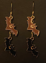 Load image into Gallery viewer, Halloween charm earrings in a variety of styles: Ghosts, haunted houses, jack-o’-lanterns, bats, witch hats, black cats, Halloween candy, spiders, and more