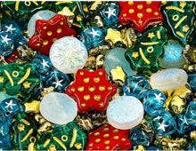 Load image into Gallery viewer, First Winter’s Snow: iridescent AB Czech glass snowflake earrings