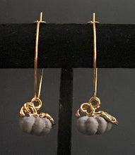 Load image into Gallery viewer, Autumn Pumpkin hoop earrings in a variety of colors
