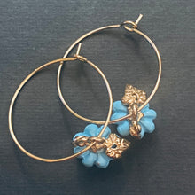 Load image into Gallery viewer, Autumn Pumpkin hoop earrings in a variety of colors