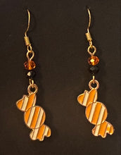 Load image into Gallery viewer, Halloween charm earrings in a variety of styles: Ghosts, haunted houses, jack-o’-lanterns, bats, witch hats, black cats, Halloween candy, spiders, and more