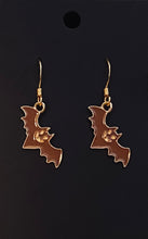 Load image into Gallery viewer, Halloween charm earrings in a variety of styles: Ghosts, haunted houses, jack-o’-lanterns, bats, witch hats, black cats, Halloween candy, spiders, and more