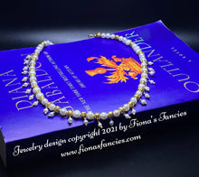 Load image into Gallery viewer, Claire Fraser’s Pearl Bridal Necklace (book version) Outlander fan gift wedding jewelry