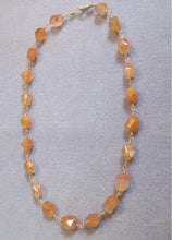 Load image into Gallery viewer, Peach Aventurine Ancient Roman reproduction necklace
