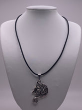 Load image into Gallery viewer, Celtic Wolf or Dog Celtic knotwork antique silvertone pendant