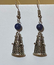 Load image into Gallery viewer, Dalek alien robot Doctor Who fandom earrings