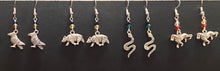Load image into Gallery viewer, House Hufflepuff badger earrings Harry Potter houses fandom gift