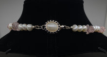 Load image into Gallery viewer, Pretty in Pink freshwater pearl and rose quartz necklace set