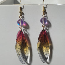 Load image into Gallery viewer, Wings of Change acrylic butterfly dragonfly fairy wing earrings