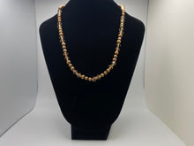 Load image into Gallery viewer, Bronze freshwater pearl and crystal necklace