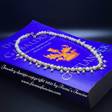 Load image into Gallery viewer, Claire Fraser’s Pearl Bridal Necklace (book version) Outlander fan gift wedding jewelry