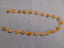 Load image into Gallery viewer, Peach Aventurine Ancient Roman reproduction necklace
