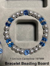 Load image into Gallery viewer, Helena Huskies sports fan glass pearl and crystal bracelet (choice of style)