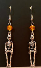 Load image into Gallery viewer, Spooky Skeleton cute Halloween earrings