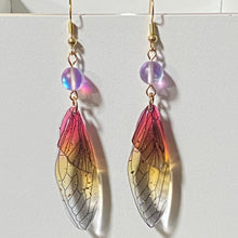 Load image into Gallery viewer, Wings of Change acrylic butterfly dragonfly fairy wing earrings