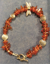 Load image into Gallery viewer, Dragonfly In Amber genuine Baltic Amber bracelet with dragonflies Outlander fan gift jewelry