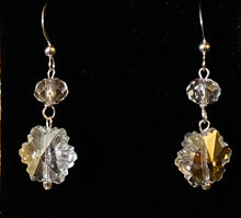 Load image into Gallery viewer, Sparkling Snowflake crystal earrings