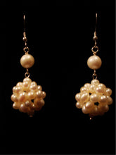 Load image into Gallery viewer, Freshwater pearl cluster drop earrings (sterling or 14K gold-filled), 2 styles available