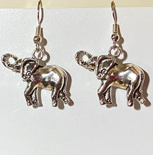 Load image into Gallery viewer, Alabama Crimson Tide sports fan elephant charm earrings