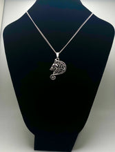 Load image into Gallery viewer, Celtic Wolf or Dog Celtic knotwork antique silvertone pendant