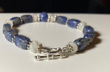 Load image into Gallery viewer, Sodalite and moonstone bracelet