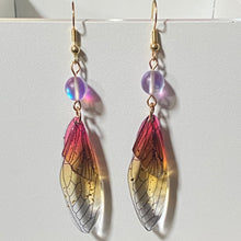 Load image into Gallery viewer, Wings of Change acrylic butterfly dragonfly fairy wing earrings