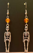Load image into Gallery viewer, Spooky Skeleton cute Halloween earrings