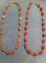 Load image into Gallery viewer, Peach Aventurine Ancient Roman reproduction necklace