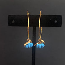 Load image into Gallery viewer, Autumn Pumpkin hoop earrings in a variety of colors
