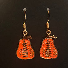 Load image into Gallery viewer, Pumpkin Patch fall-themed goldtone and enamel pumpkin earrings in a variety of styles
