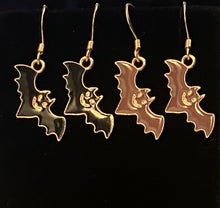 Load image into Gallery viewer, Halloween charm earrings in a variety of styles:  Ghosts, haunted houses, jack-o’-lanterns, bats, witch hats, black cats, Halloween candy, spiders, and more
