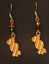 Load image into Gallery viewer, Halloween charm earrings in a variety of styles:  Ghosts, haunted houses, jack-o’-lanterns, bats, witch hats, black cats, Halloween candy, spiders, and more
