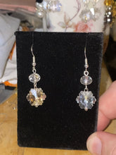 Load and play video in Gallery viewer, Sparkling Snowflake crystal earrings

