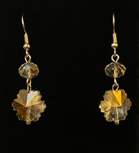Load image into Gallery viewer, Sparkling Snowflake crystal earrings
