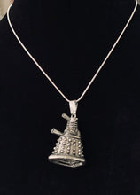 Load image into Gallery viewer, Dalek 3-D alien robot Doctor Who fandom pendant

