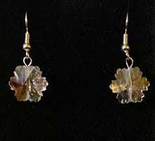 Load image into Gallery viewer, Sparkling Snowflake crystal earrings
