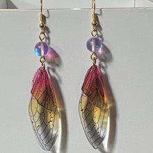 Load image into Gallery viewer, Wings of Change acrylic butterfly dragonfly fairy wing earrings
