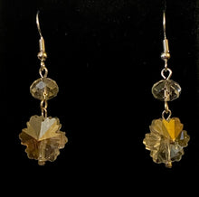 Load image into Gallery viewer, Sparkling Snowflake crystal earrings
