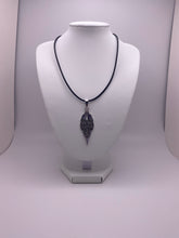 Load image into Gallery viewer, Celtic Ravens Norse Hugin and Munin birds zoomorphic knotwork silvertone pendant
