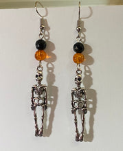 Load image into Gallery viewer, Spooky Skeleton cute Halloween earrings
