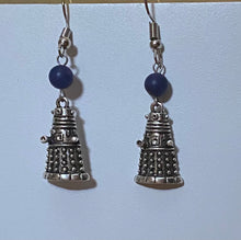 Load image into Gallery viewer, Dalek alien robot Doctor Who fandom earrings

