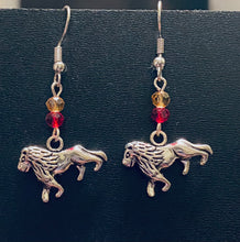 Load image into Gallery viewer, House Gryffindor Harry Potter fandom earrings
