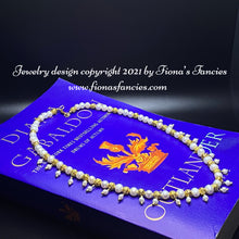 Load image into Gallery viewer, Claire Fraser’s Pearl Bridal Necklace (book version) Outlander fan gift wedding jewelry
