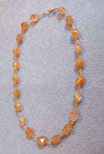 Load image into Gallery viewer, Peach Aventurine Ancient Roman reproduction necklace
