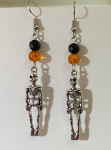 Load image into Gallery viewer, Spooky Skeleton cute Halloween earrings
