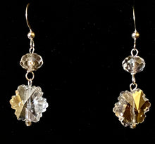 Load image into Gallery viewer, Sparkling Snowflake crystal earrings
