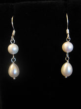 Load image into Gallery viewer, Freshwater pearl drop earrings in sterling silver or 14k gold-filled
