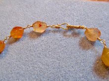 Load image into Gallery viewer, Peach Aventurine Ancient Roman reproduction necklace
