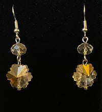 Load image into Gallery viewer, Sparkling Snowflake crystal earrings
