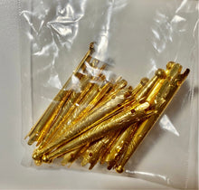 Load image into Gallery viewer, Metal aiglets - medieval / Renaissance lacing points, 1 dozen
